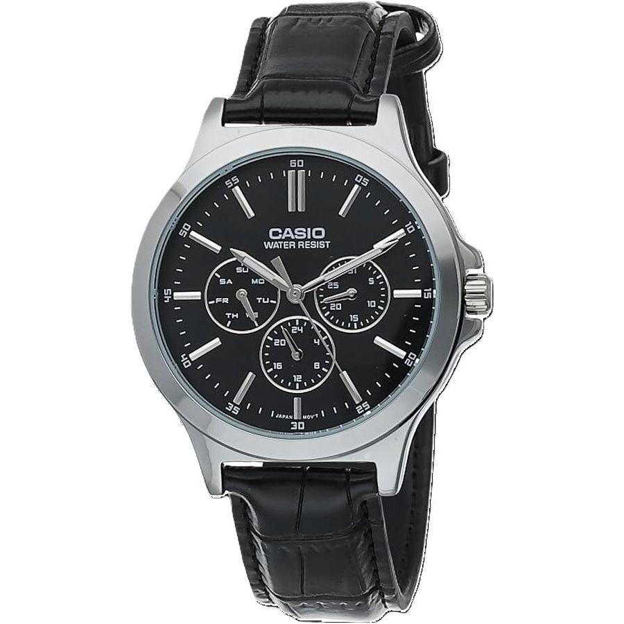 CASIO COLLECTION Mod. MULTIFUNCTION BLACK, Leather WATCHES CASIO COLLECTION & VINTAGE Light Gray