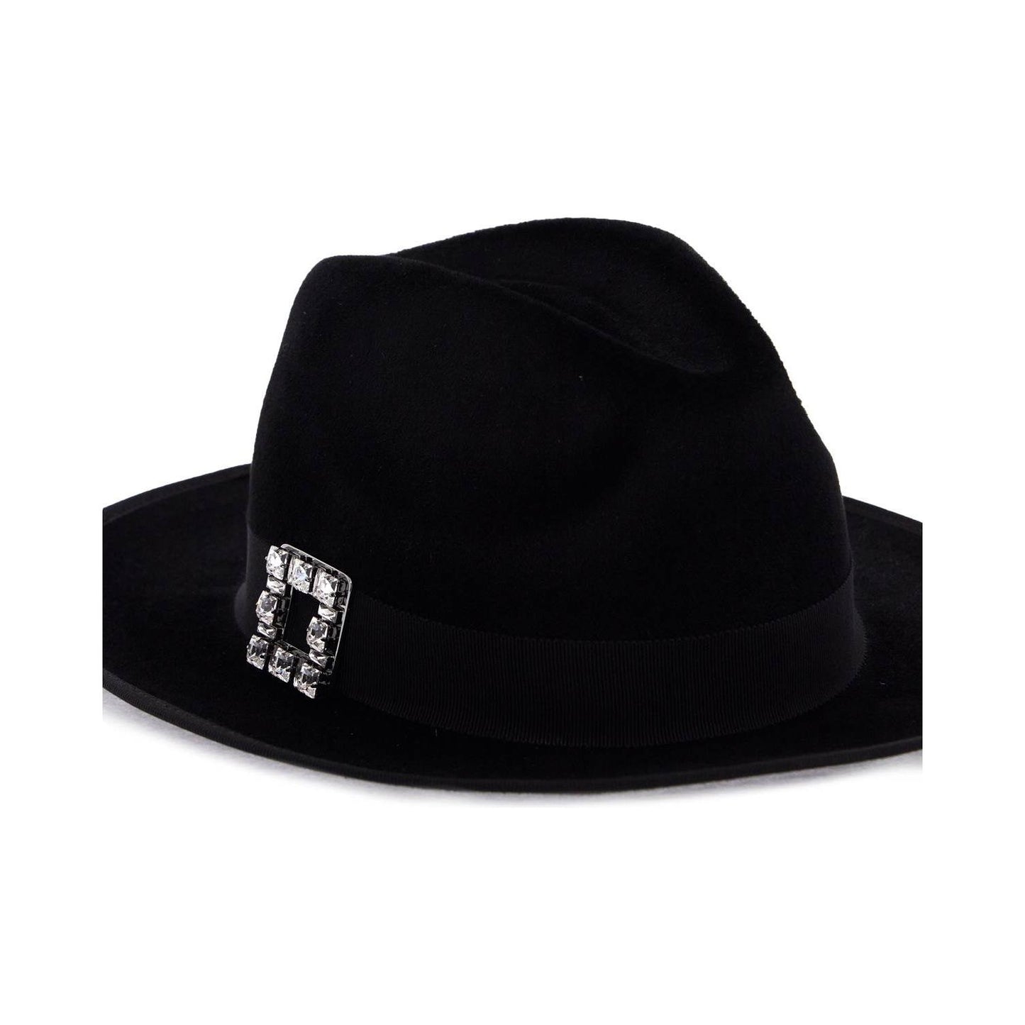 Roger Vivier "felted wool fedora très vivier Scarves Hats & Gloves Roger Vivier Black