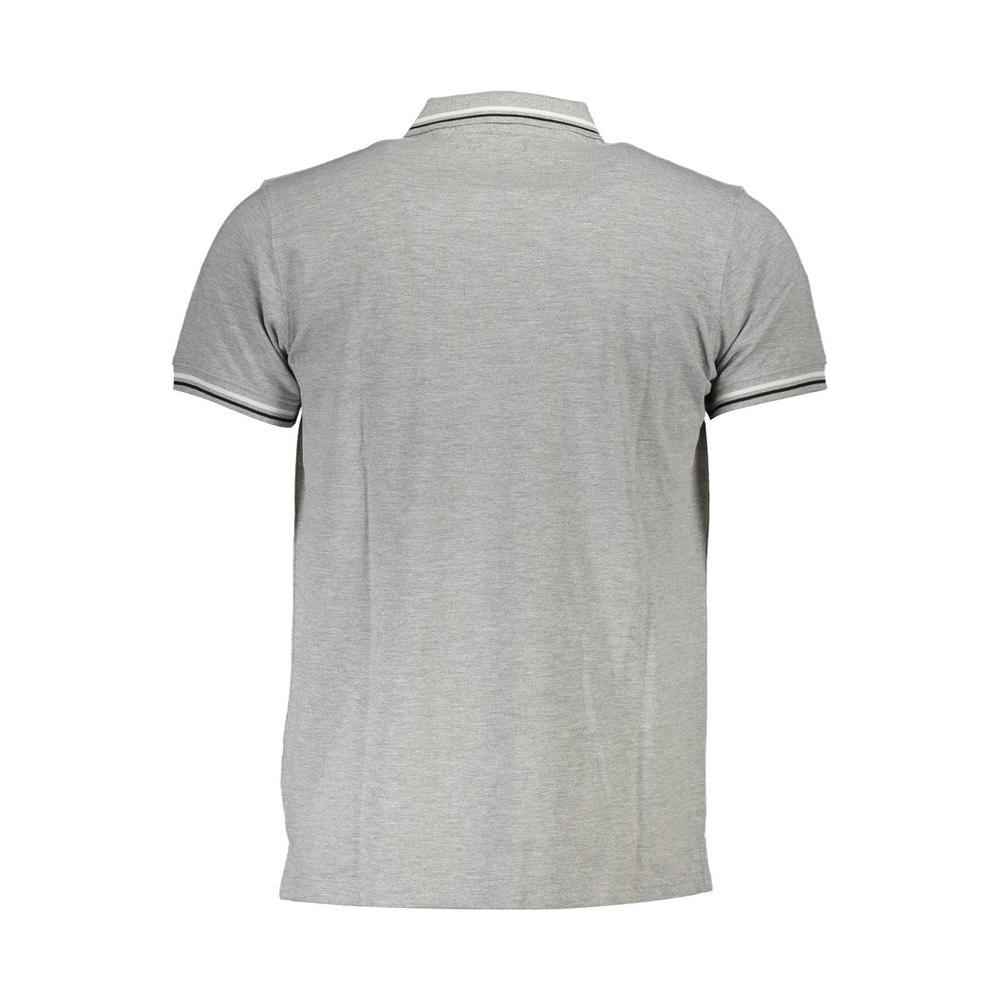 Cavalli Class Brown Cotton Men Polo Shirt
