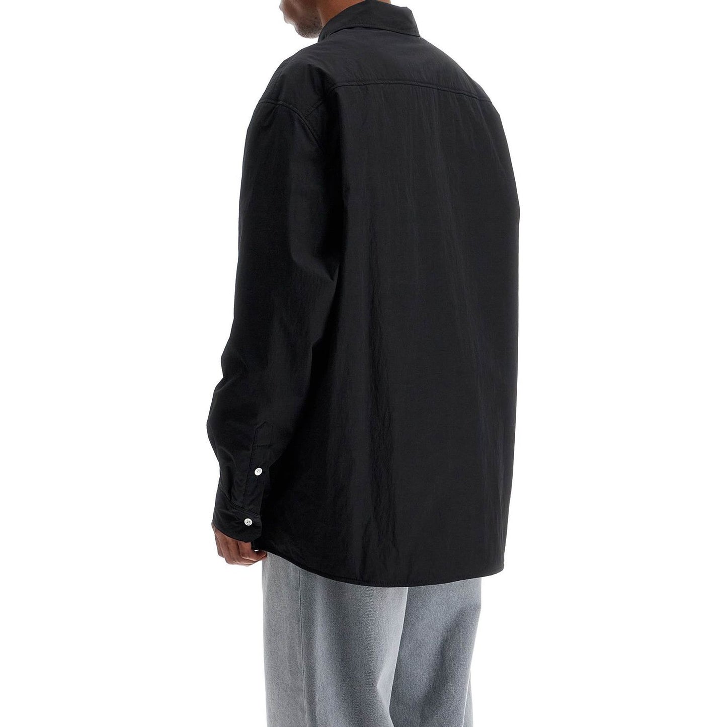 Marni padded overshirt with embroidered logo