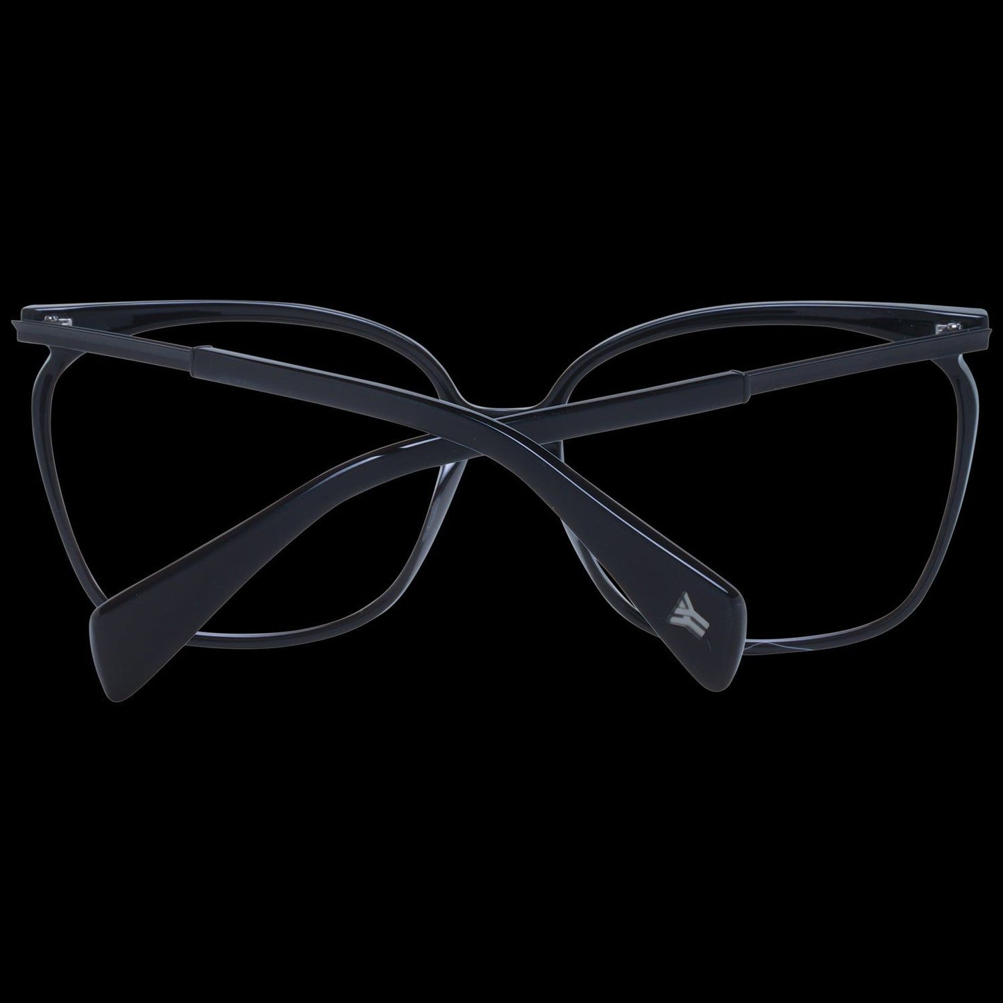 YOHJI YAMAMOTO MOD. YY1028 58002 SUNGLASSES & EYEWEAR YOHJI YAMAMOTO EYEWEAR Black