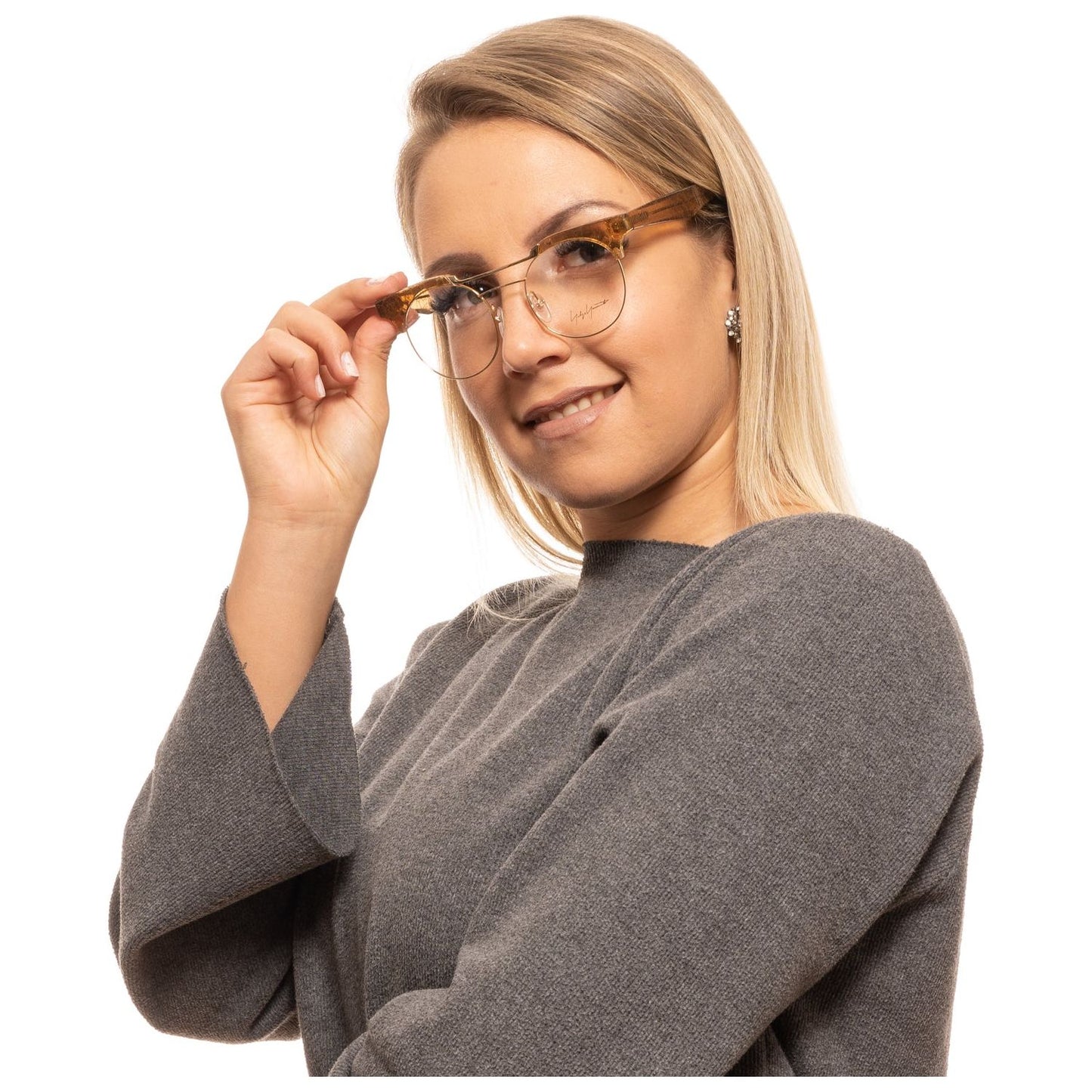 YOHJI YAMAMOTO MOD. YY3009 49180 SUNGLASSES & EYEWEAR YOHJI YAMAMOTO EYEWEAR Dim Gray