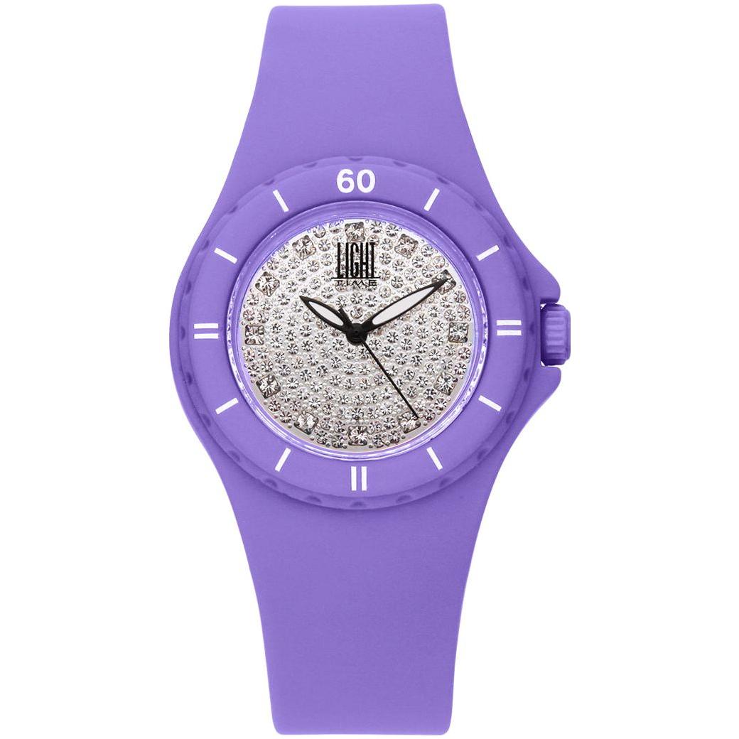 LIGHT TIME Mod. SILICON STRASS WATCHES LIGHT TIME Medium Purple