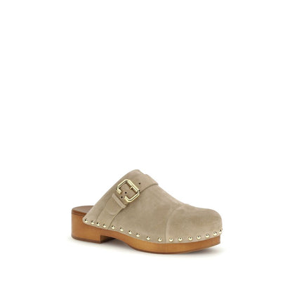 Chloé Beige Calf Leather Bos Taurus Clogs 1728,72470364320,Beige,Chloé,Clogs - Flats - Shoes,EU37/US7,EU38/US8,EU39/US9,Flats - Shoes,New with tags,Shoes,Women