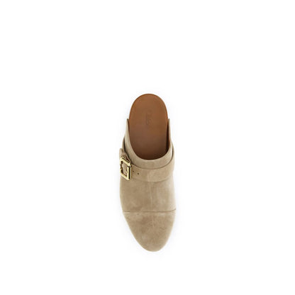 Chloé Beige Calf Leather Bos Taurus Clogs 1728,72470364320,Beige,Chloé,Clogs - Flats - Shoes,EU37/US7,EU38/US8,EU39/US9,Flats - Shoes,New with tags,Shoes,Women