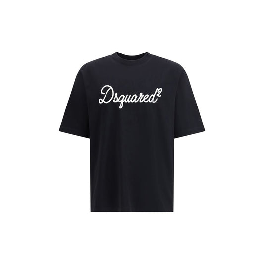 Dsquared² Black Cotton T-Shirt 1728,72470364320,Black,Clothing,Dsquared²,L,Men,New with tags,S,T-Shirts - Clothing,T-Shirts - T-Shirts - Clothing,XXL