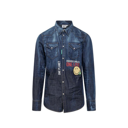 Dsquared² Blue Denim Shirt 1728,48 | M,75611013280,Blue,Clothing,Denim - Shirts - Clothing,Dsquared²,IT50 | L,Men,New with tags,Shirts - Clothing