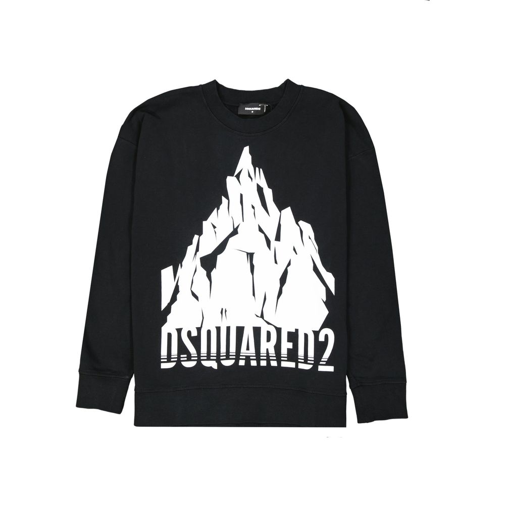Dsquared² Black Cotton Sweatshirt 1728,75611013280,Black,Clothing,Dsquared²,M,Men,New with tags,Sweaters - Clothing,Sweatshirts - Sweaters - Clothing