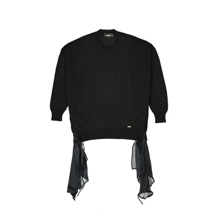 Dsquared² Black Cotton Sweatshirt 1728,75611013280,Black,Clothing,Dsquared²,New with tags,Sweaters - Clothing,Sweatshirts - Sweaters - Clothing,Women,XXS