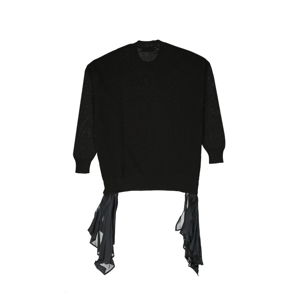 Dsquared² Black Cotton Sweatshirt 1728,75611013280,Black,Clothing,Dsquared²,New with tags,Sweaters - Clothing,Sweatshirts - Sweaters - Clothing,Women,XXS
