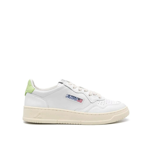 Autry White Leather Low Top Sneakers 1728,75611013280,Autry,EU37/US7,Low Tops - Sneakers - Shoes,New with tags,Shoes,Sneakers - Shoes,White,Women