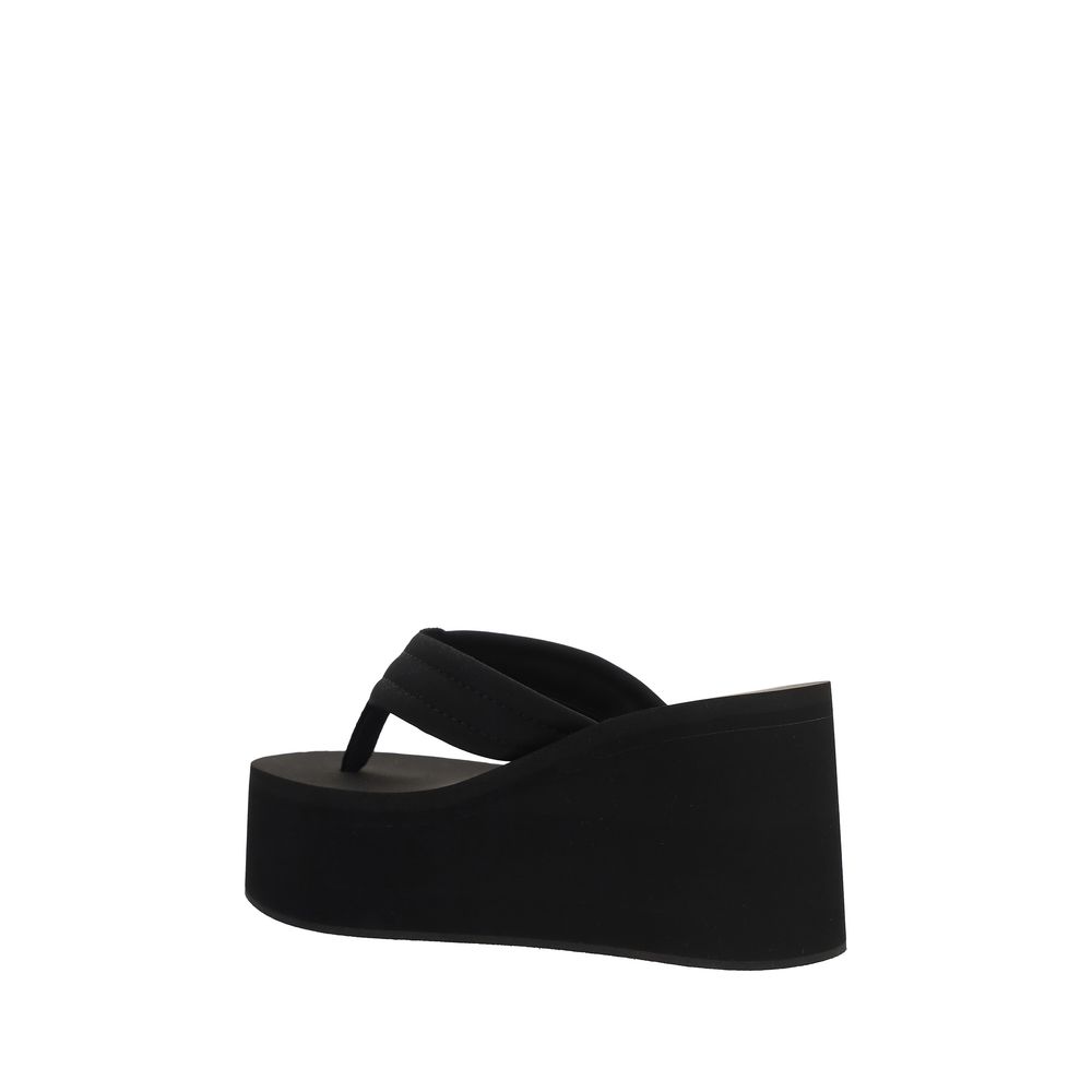 Coperni Black Polyester Platform Sandals 1728,72470364320,Black,Coperni,EU39/US9,New with tags,Platforms - Sandals - Shoes,Sandals - Shoes,Shoes,Women