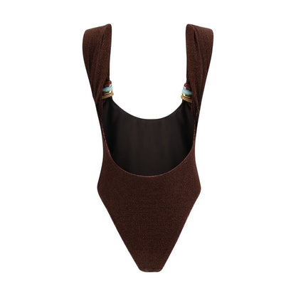 Oséree Brown Polyamide One-Piece Swimsuit 1728,72470364320,Brown,Clothing,M,New with tags,One-Piece Swimsuits - Swimwear - Clothing,Oséree,Swimwear - Clothing,Women