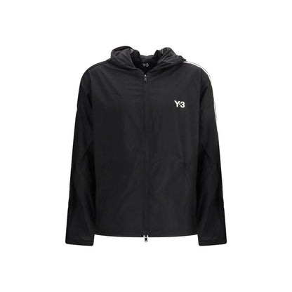 Y-3 Black Polyamide Shell Jacket 1728,72470364320,Black,Clothing,Jackets & Coats - Clothing,L,M,Men,New with tags,S,Shell Jackets - Jackets & Coats - Clothing,Sportswear - Clothing,XL,Y-3