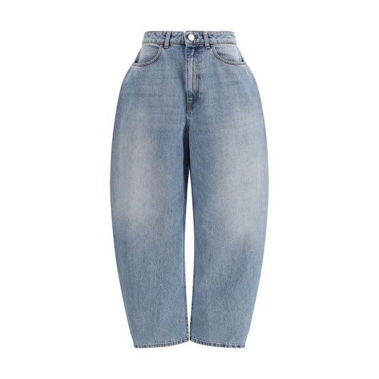 Rohe Blue Cotton Straight-Leg Jeans 1728,72470364320,Blue,Clothing,IT36 | XS,Jeans Denim - Clothing,New with tags,Rohe,Straight-Leg Jeans - Jeans Denim - Clothing,Women