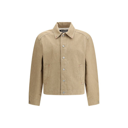Jacquemus Beige Cotton Denim Jacket 1728,72470364320,Beige,Clothing,Denim Jackets - Jackets & Coats - Clothing,IT48 | M,IT50 | L,Jackets & Coats - Clothing,Jacquemus,Men,New with tags