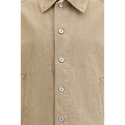 Jacquemus Beige Cotton Denim Jacket 1728,72470364320,Beige,Clothing,Denim Jackets - Jackets & Coats - Clothing,IT48 | M,IT50 | L,Jackets & Coats - Clothing,Jacquemus,Men,New with tags