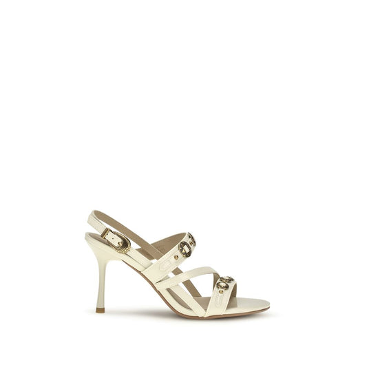 PINKO Beige Calf Leather Bos Taurus Stiletto Heel Sandals 1728,72470364320,Beige,EU36/US6,EU37/US7,EU38/US8,EU39/US9,EU40/US10,New with tags,PINKO,Sandals - Shoes,Shoes,Stiletto Heels - Sandals - Shoes,Women