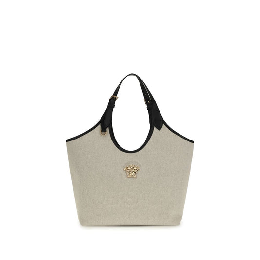 Versace Beige Cotton Shoulder Bag 1728,72470364320,Bags,Beige,New with tags,Shoulder Bags - Bags,Versace,Women