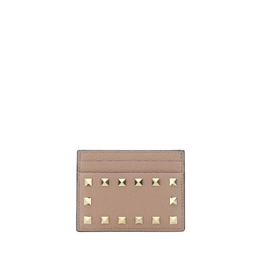 Valentino Garavani Beige Calf Leather Bos Taurus Wallet 1728,72470364320,Accessories,Beige,New with tags,Valentino Garavani,Wallets - Accessories,Wallets - Wallets - Accessories,Women