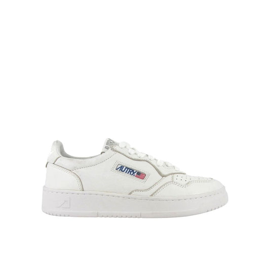 Autry White Leather Athletic Sneakers 1728,75611013280,Athletic - Sneakers - Shoes,Autry,EU35/US5,EU38/US8,EU39/US9,EU40/US10,EU41/US11,New with tags,Shoes,Sneakers - Shoes,White,Women