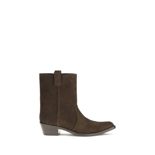 Khaite Brown Calf Leather Bos Taurus Ankle Boots 1728,72470364320,Ankle - Boots - Shoes,Boots - Shoes,Brown,EU41/US11,Khaite,New with tags,Shoes,Women