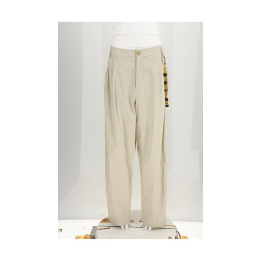 Darkpark Beige Cotton Casual Pants 1728,72470364320,Beige,Casual Pants - Pants - Clothing,Clothing,Darkpark,IT40 | M,New with tags,Pants - Clothing,Women
