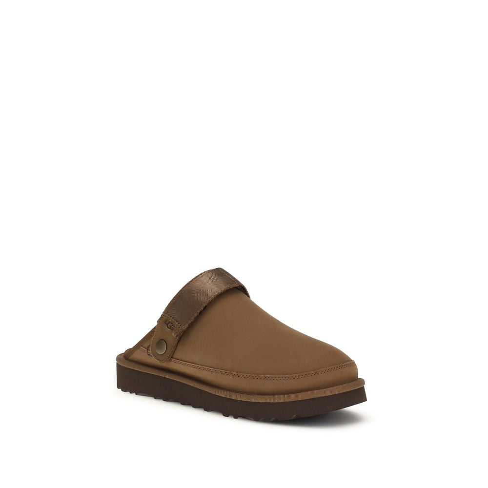 UGG Brown Calf Leather Bos Taurus Mules 1728,72470364320,Brown,EU42/US9,EU43/US10,EU44/US11,EU45/US12,EU46/US13,Flats - Shoes,Men,Mules - Flats - Shoes,New with tags,Shoes,UGG