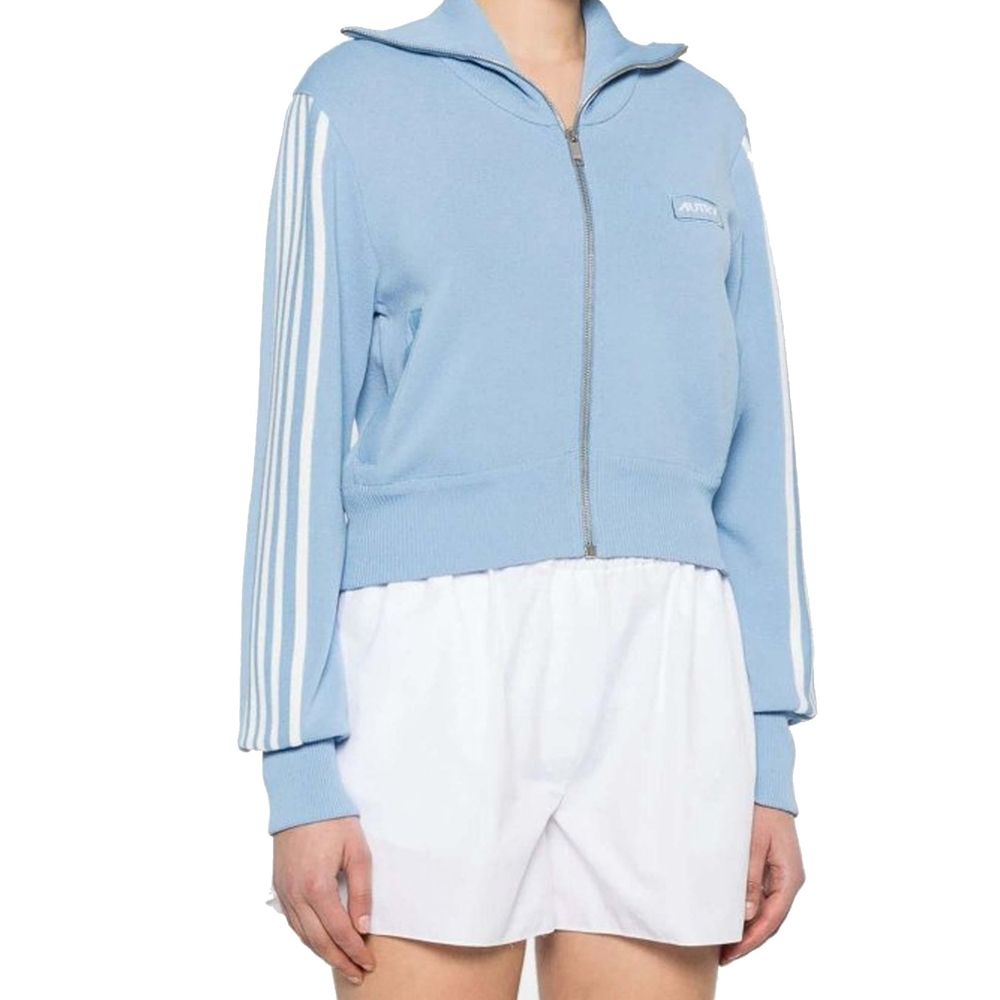 Autry Blue Nylon Cardigan 1728,75611013280,Autry,Blue,Cardigans - Sweaters - Clothing,Clothing,M,New with tags,S,Sweaters - Clothing,Women,XL,XS