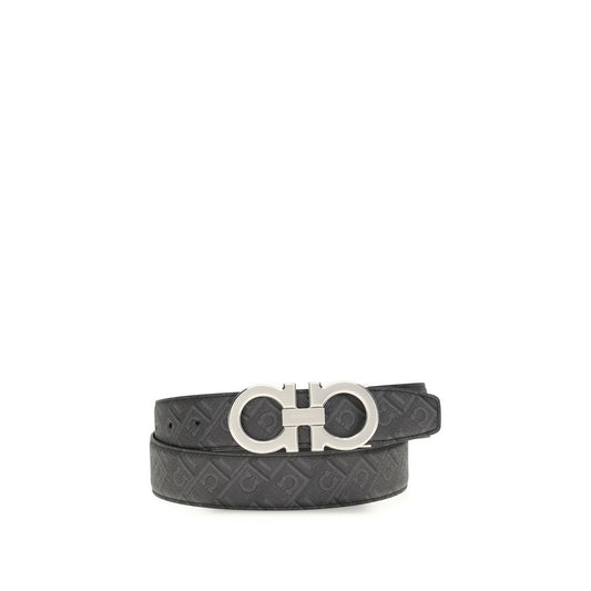 Ferragamo Black Calf Leather Bos Taurus Regular Belt 100 cm / 40 Inches,105 cm / 42 Inches,110 cm / 44 Inches,115 cm / 46 Inches,1728,72470364320,90 cm / 36 Inches,95 cm / 38 Inches,Accessories,Belts - Accessories,Black,Ferragamo,Men,New with tags,Regular