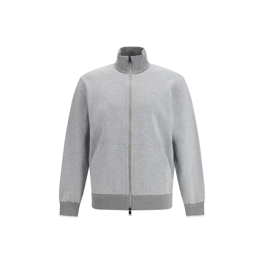 Brioni Gray Cotton Sweatshirt 1728,72470364320,Brioni,Clothing,Gray,L,Men,New with tags,S,Sweaters - Clothing,Sweatshirts - Sweaters - Clothing,XL