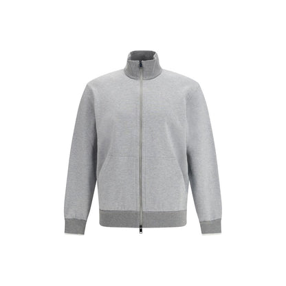 Brioni Gray Cotton Sweatshirt 1728,72470364320,Brioni,Clothing,Gray,L,Men,New with tags,S,Sweaters - Clothing,Sweatshirts - Sweaters - Clothing,XL