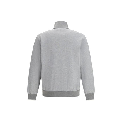 Brioni Gray Cotton Sweatshirt 1728,72470364320,Brioni,Clothing,Gray,L,Men,New with tags,S,Sweaters - Clothing,Sweatshirts - Sweaters - Clothing,XL