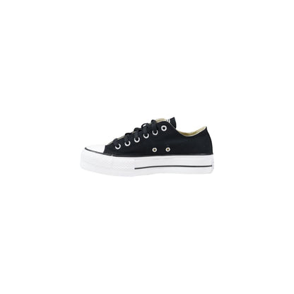 Converse Black Fabric Platform Sneakers 1728,71956299936,Black,Converse,EU36.5/US6.5,EU36/US6,EU37.5/US7.5,EU37/US7,EU38/US8,EU39.5/US9.5,EU39/US9,EU40/US10,EU41/US11,New with tags,Platform - Sneakers - Shoes,Shoes,Sneakers - Shoes,Women