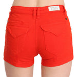 PLEIN SUD Orange Mid Waist Cotton Denim Mini PAN70251-36