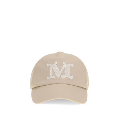 Max Mara Beige Cotton Cap (Baseball Hat) 1728,57 cm|S,72470364320,Accessories,Beige,Caps (Baseball Hat) - Hats - Accessories,Hats - Accessories,Max Mara,New with tags,Women