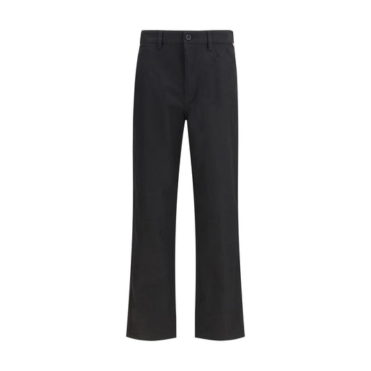 Burberry Black Cotton Chino Pants