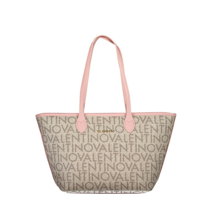 Mario Valentino Beige Polyurethane Women's Shoulder Bag