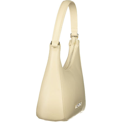 Mario Valentino Beige Polyurethane Womens Bag with Handle and Adjustable Strap
