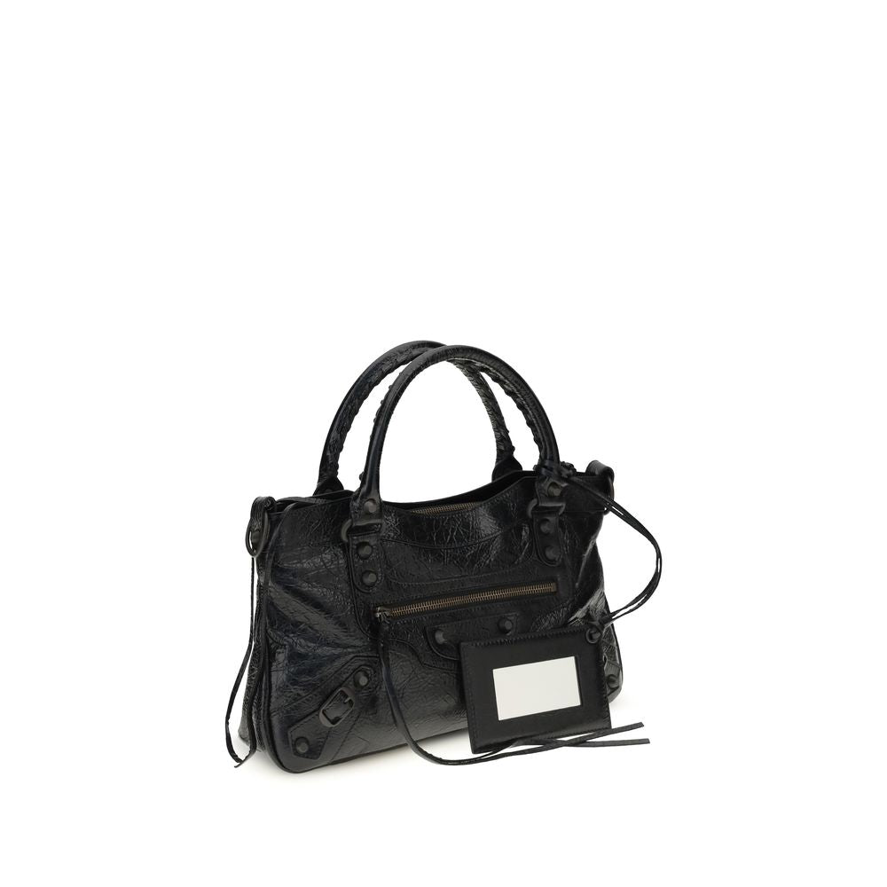 Balenciaga Black The City First Shoulder Bag