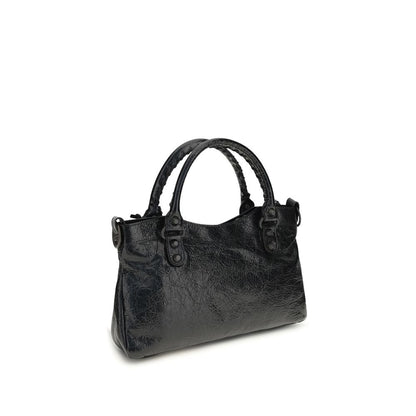 Balenciaga Black The City First Shoulder Bag