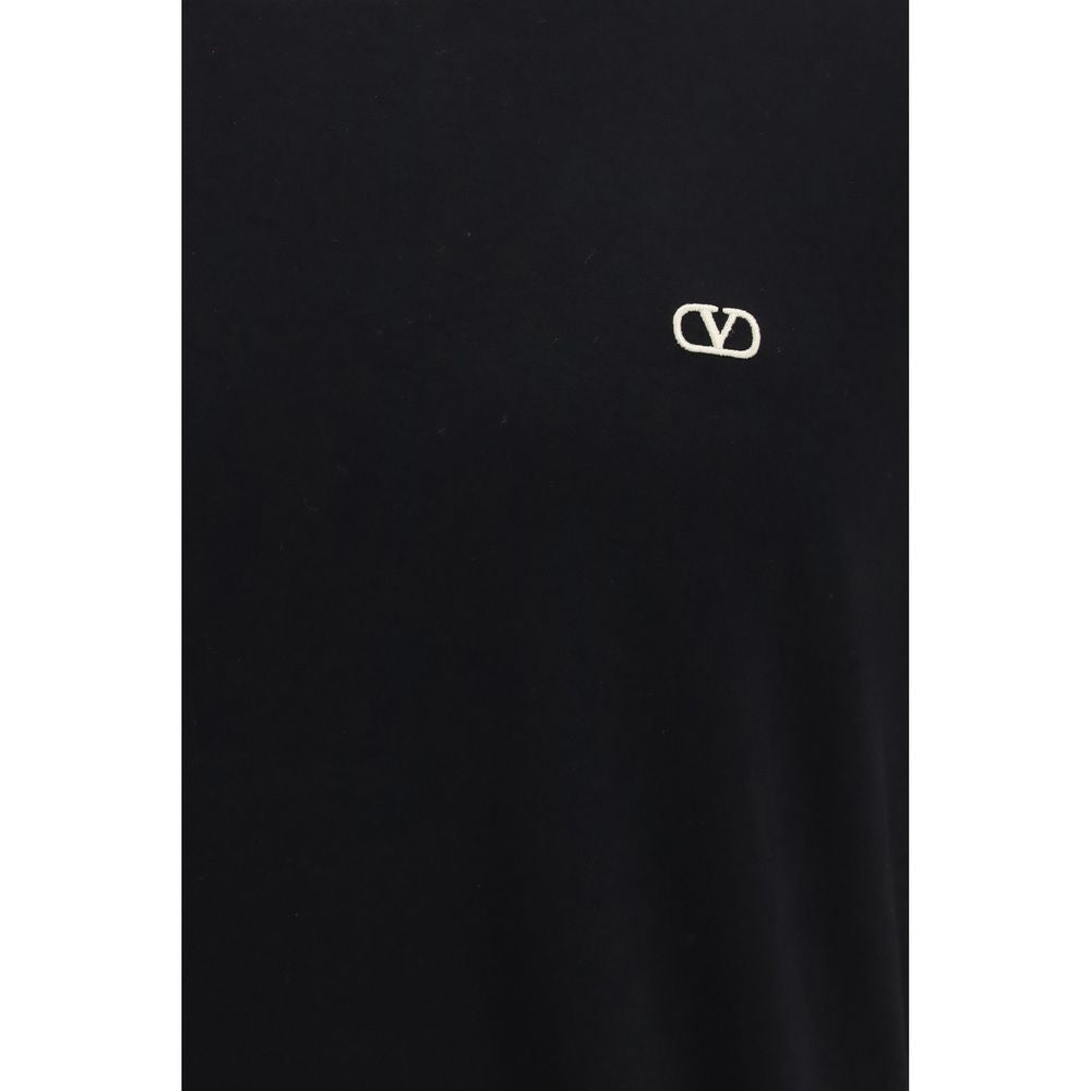 Valentino Black Cotton T-Shirt