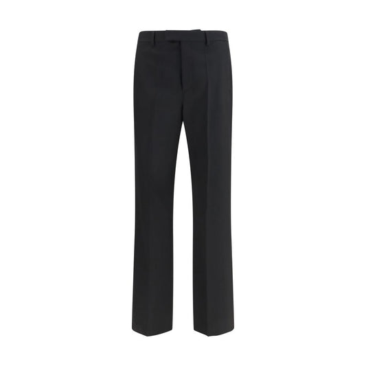 Valentino Black Wool Oves Aries Dress Pants