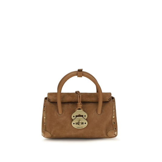 Zanellato Brown Calf Leather Bos Taurus Shoulder Bag