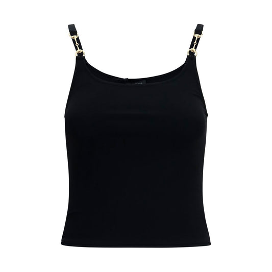 Gucci Black Viscose Sleeveles T-Shirt