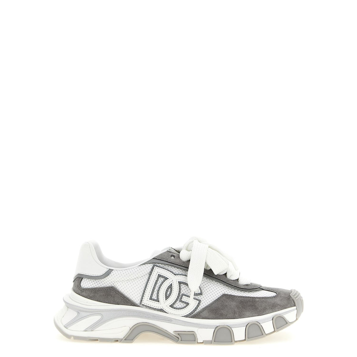 Dolce & Gabbana Gray Polyester Athletic Sneakers