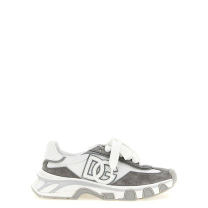 Dolce & Gabbana Gray Polyester Athletic Sneakers