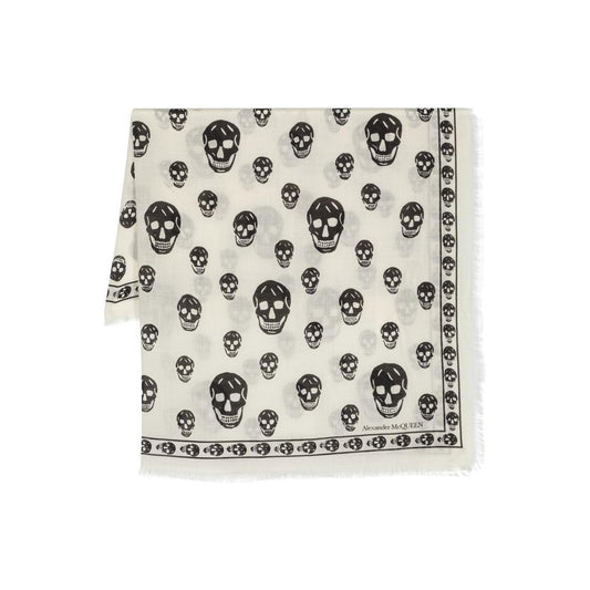 Alexander McQueen Scarfs White Scarves Hats & Gloves Alexander Mcqueen Light Gray