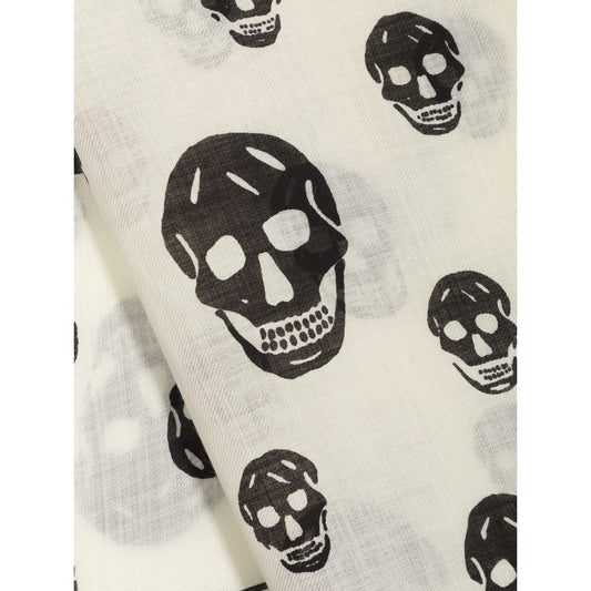 Alexander McQueen Scarfs White Scarves Hats & Gloves Alexander Mcqueen Light Gray