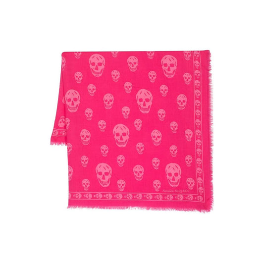 Alexander McQueen Scarfs Fuchsia Scarves Hats & Gloves Alexander Mcqueen Deep Pink